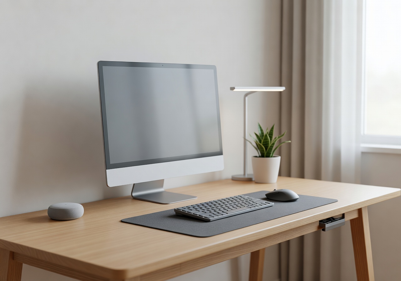 Smart workspace setup home office